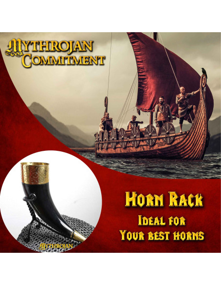 Support en fer pour cor médiéval (250...