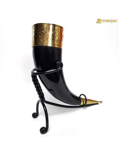 Support en fer pour cor médiéval (250...