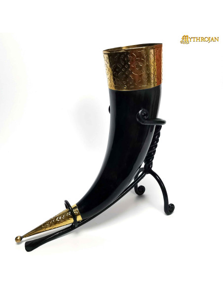 Support en fer pour cor médiéval (250...