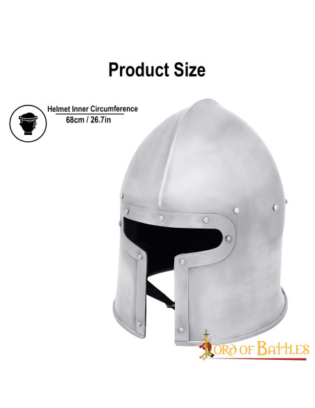 Barbuta médiévale style italien XVe...