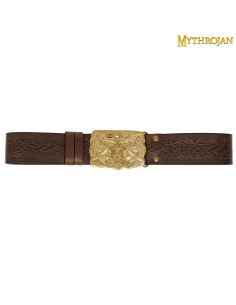 Ceinture viking avec boucle en laiton Odin's Raven