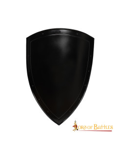 Bouclier noir lisse à peindre (60,9 cm.)