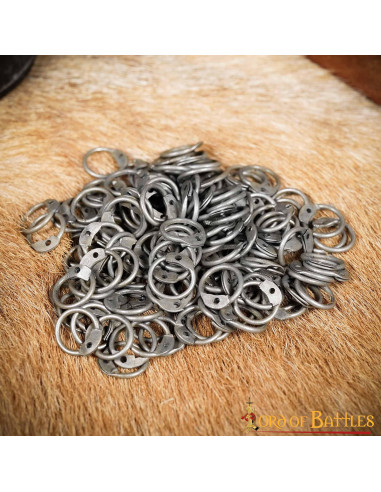 Sac à anneaux en cotte de maille en acier avec rivets (8 mm.) ⚔️ Boutique  Épées