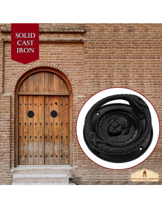 Heurtoir médiéval circulaire style tête de Méduse 2