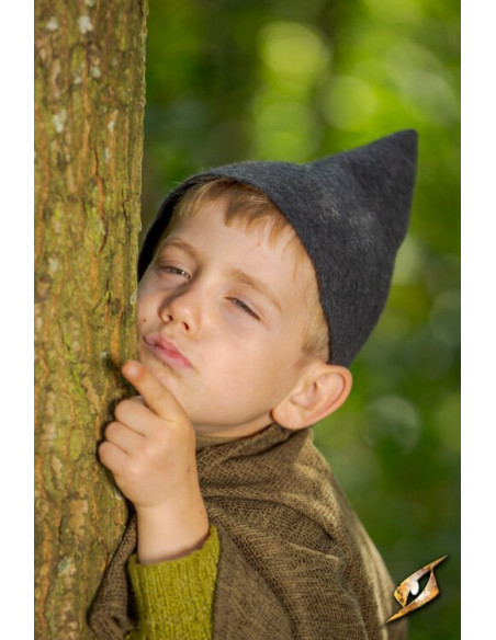 Chapeau Fantasy Gnome, laine grise