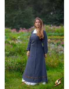 Robe scandinave Viking Age, modèle Estrid (gris foncé)