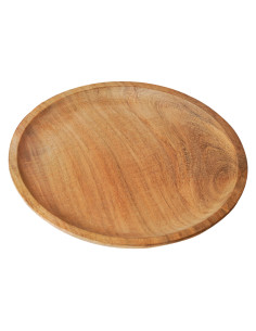 Assiette médiévale en bois (diamètre 23 cm) 2