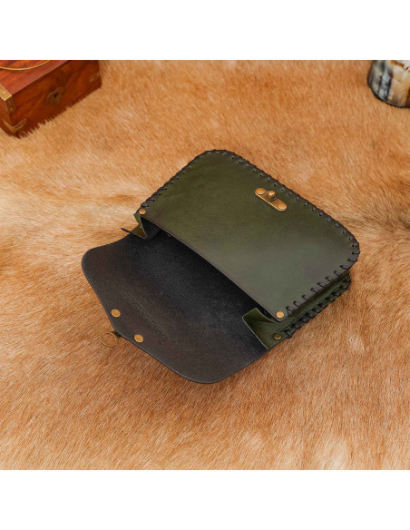 Sac en cuir croix celtique embossée,...