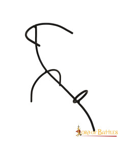 Support de corne en fer forgé à la main