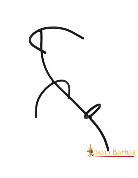 Support de corne en fer forgé à la main