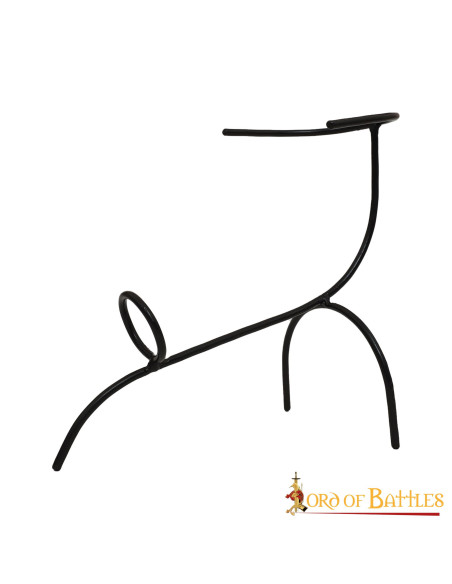 Support de corne en fer forgé à la main