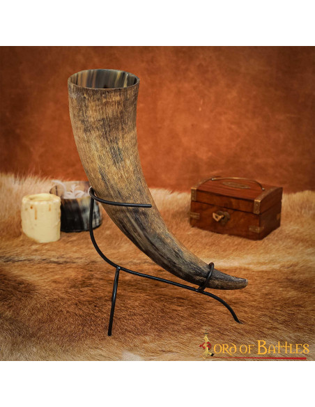 Support de corne en fer forgé à la main