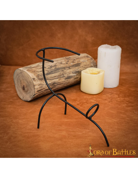 Support de corne en fer forgé à la main