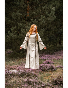 Robe médiévale femme Angie, blanc naturel 2