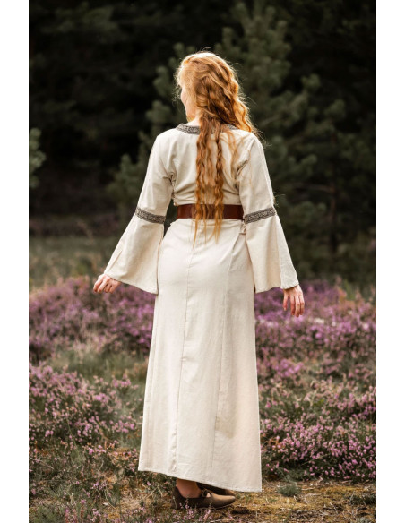 Robe médiévale femme Angie, blanc...