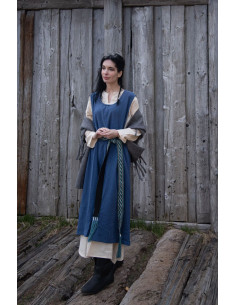 Robe médiévale modèle Gerda, couleur bleue