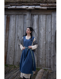 Robe médiévale modèle Gerda, couleur bleue 2