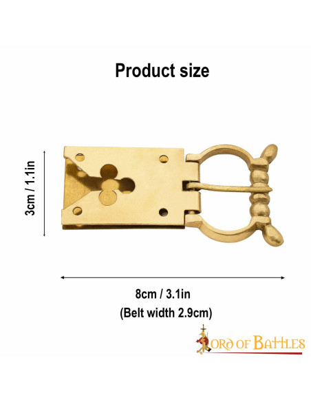 Boucle médiévale en forme de trèfle...