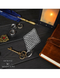 Porte-clés en cotte de mailles en acier (8 mm.) 2