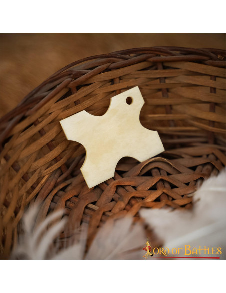 Tablette décorative en os (3,8 x 3,1 cm)