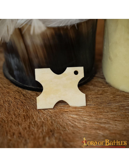 Tablette décorative en os (3,8 x 3,1 cm)