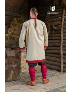 Tunique Rus Tobiasz, couleur bordeaux naturel 2