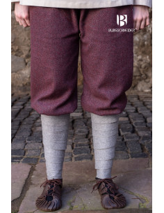 Pantalon Viking Tilda Herringbone, gris bordeaux