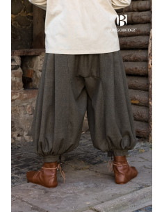 Pantalon large Rus Borys, gris olive 2