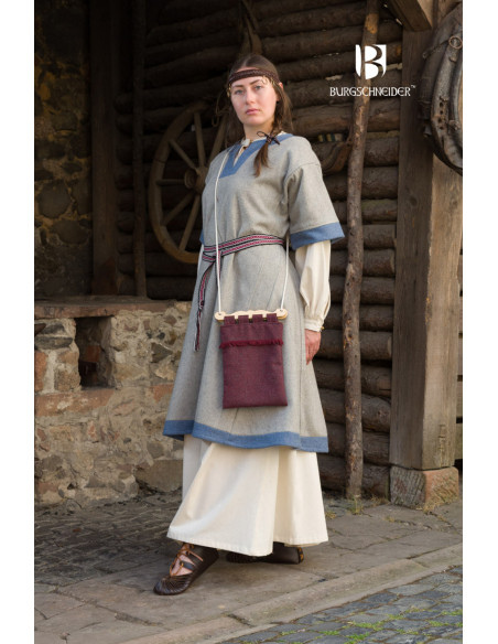 Robe médiévale modèle Rus Luiza, Bleu...