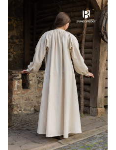 Robe médiévale modèle Rus Lilia, Blanc Naturel 2