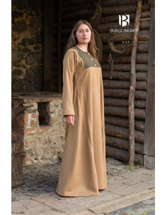 Robe médiévale modèle Rus Jadwiga, Camel