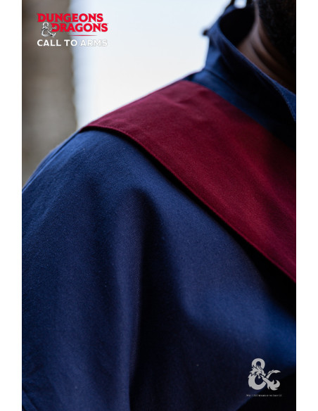 Tunique de sorcier médiéval, bleu...