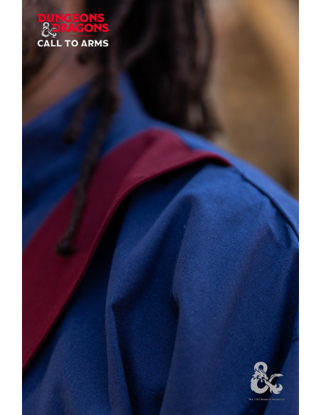 Tunique de sorcier médiéval, bleu...