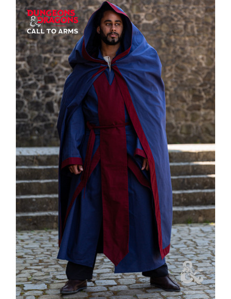 Cape de Sorcier Médiévale, Bleu...