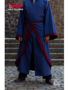 Jupe de Combat de Sorcier, Bleu Foncé-Bourgogne