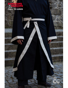 Jupe de combat de sorcier, noir-blanc naturel