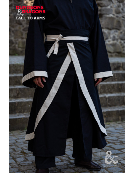 Jupe de combat de sorcier, noir-blanc...