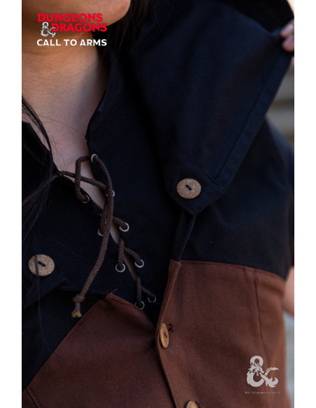 Gilet médiéval avec capuche Rogue,...