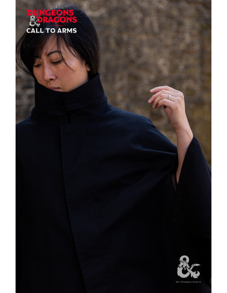 Cape médiévale courte du Voleur, noire