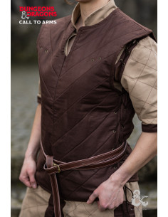 Gilet de guerrier médiéval, marron