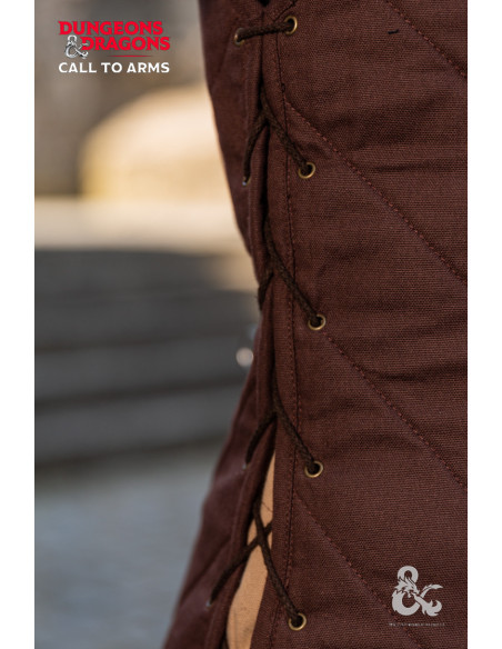 Gilet de guerrier médiéval, marron
