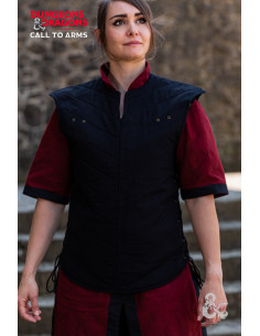 Gilet de guerrier médiéval, noir