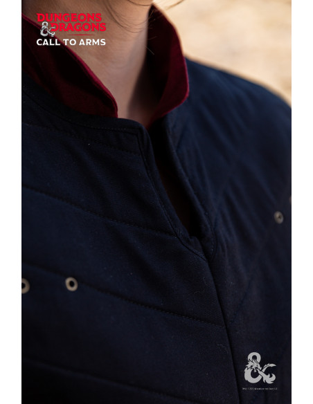 Gilet de guerrier médiéval, noir