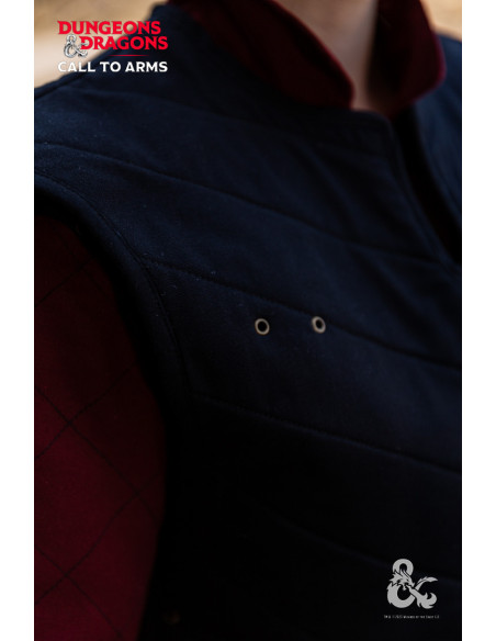 Gilet de guerrier médiéval, noir