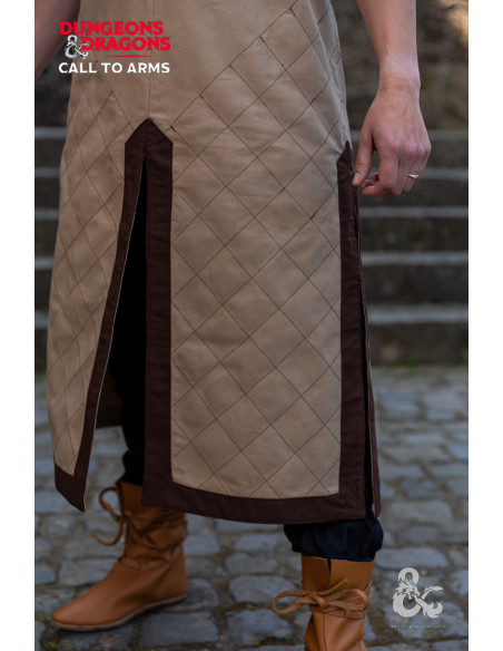 Tunique de guerrier médiéval, marron