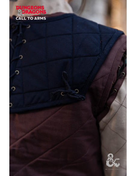 Gorgerin de guerrier médiéval, noir