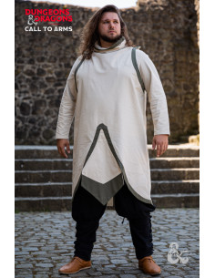 Tunique de clerc médiéval, blanc naturel
