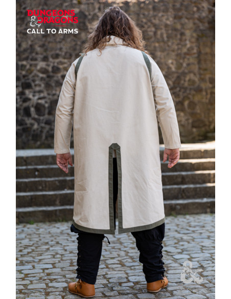 Tunique de clerc médiéval, blanc naturel