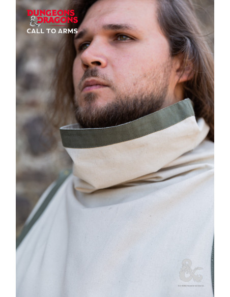 Tunique de clerc médiéval, blanc naturel
