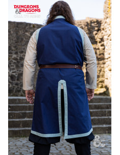 Tunique de clerc médiéval, bleue 2
